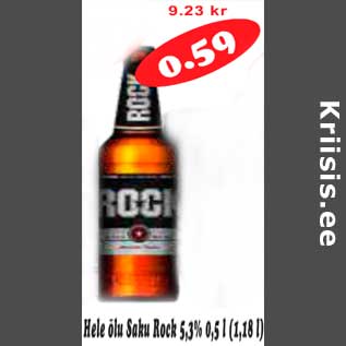 Allahindlus - Hele õlu Saku Rosk 5,3%,0,5l