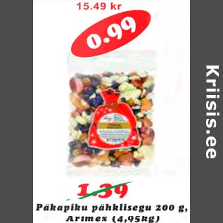 Allahindlus - Päkapiku pähklisegu 200 g Arimex