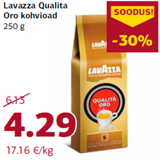 Allahindlus - Lavazza Qualita Oro kohvioad 250 g