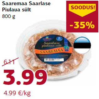 Allahindlus - Saaremaa Saarlase Piulaua sült 800 g