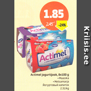 Allahindlus - Actimeel jogurtijook, 8 x 100 g