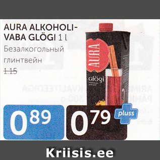 Allahindlus - AURA ALKOHOOLIVABA GLÖGI 1 L