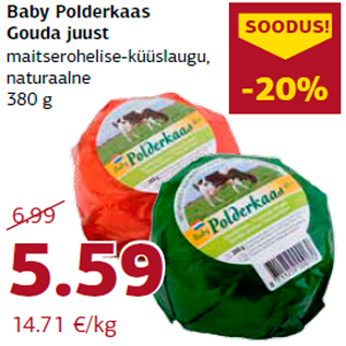 Allahindlus - Baby Polderkaas Gouda juust