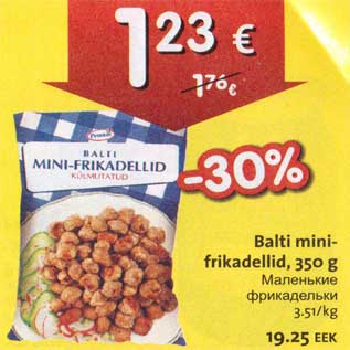 Allahindlus - Balti mini-frikadellid