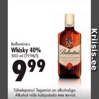 Allahindlus - Ballantine´s Whisky