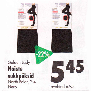 Allahindlus - Golden Lady Naiste sukkpüksid