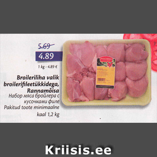 Allahindlus - Broileriliha valik broilerifileetükkidega, Rannamõisa