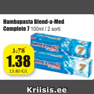 Allahindlus - Hambapasta Blend-a-Med Complete7