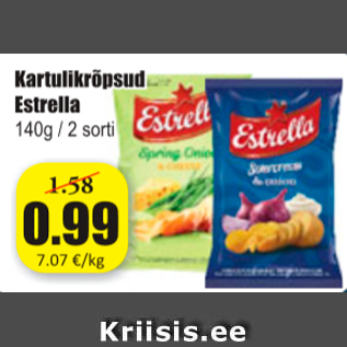 Скидка - Картофельные чипсы Estrella