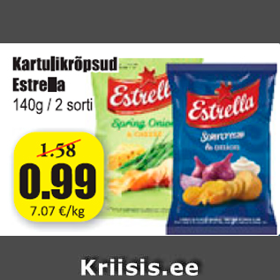 Скидка - Картофельные чипсы Estrella