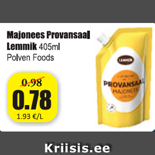 Allahindlus - Majonees Provansaal Lemmik