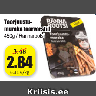 Allahindlus - Toorjuustumuraka toorvorstid