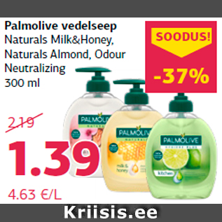 Allahindlus - Palmolive vedelseep