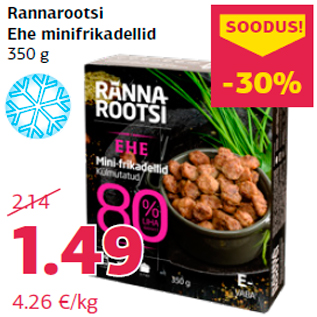 Allahindlus - Rannarootsi Ehe minifrikadellid 350 g