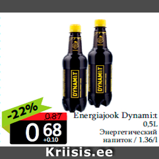 Allahindlus - Energiajook Dynami:t 0,5L