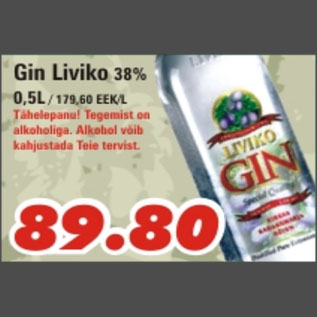 Allahindlus - Gin Liviko