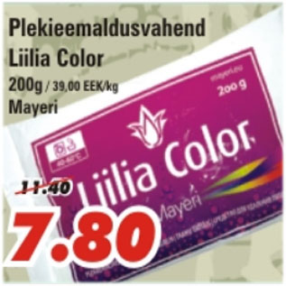 Allahindlus - Plekieemaldusvahend Liilia Color