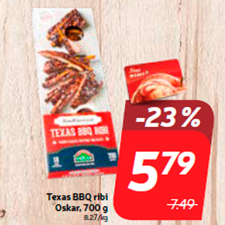 Скидка - Texas BBQ Ребра Oskar, 700 г