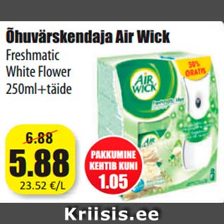 Allahindlus - Õhuvärskendaja Air Wick