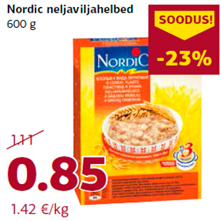 Allahindlus - Nordic neljaviljahelbed 600 g
