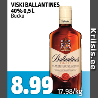 Allahindlus - VISKI BALLANTINES