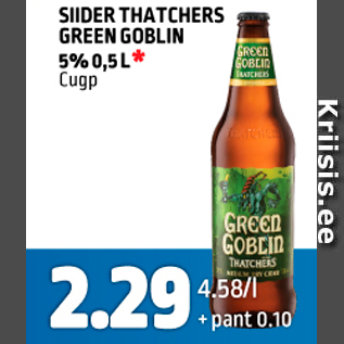 Allahindlus - SIIDER THATCHERS GREEN GOBLEN