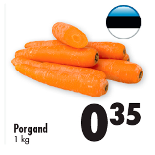 Allahindlus - Porgand 1 kg