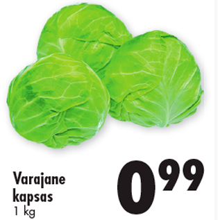 Allahindlus - Varajane kapsas 1 kg