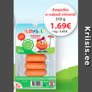 Скидка - Сосиски Ampsiku