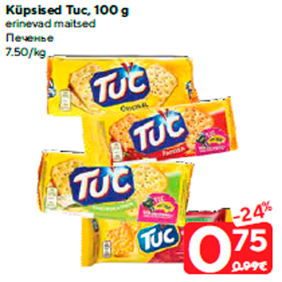 Allahindlus - Küpsised Tuc, 100 g