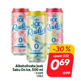 Allahindlus - Alkoholivaba jook Saku On Ice, 500 ml