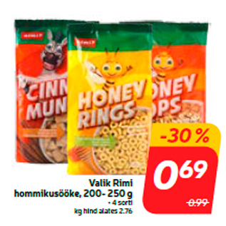 Allahindlus - Valik Rimi hommikusööke, 200- 250 g