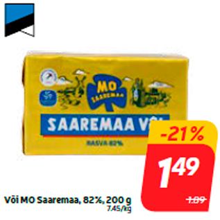 Allahindlus - Või MO Saaremaa, 82%, 200 g