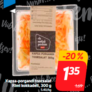 Allahindlus - Kapsa-porgandi toorsalat Rimi kokkadelt, 300 g