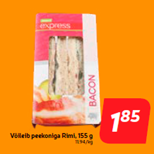 Скидка - Бутерброд с беконом Рими, 155 г