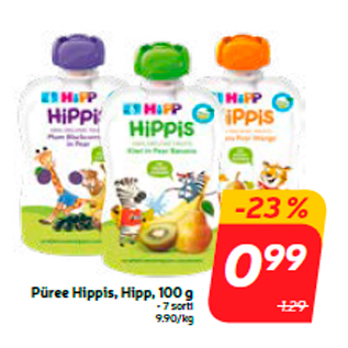 Скидка - Пюре Hippis, Hipp, 100 г