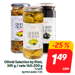 Скидка - Выбор оливок от Rimi