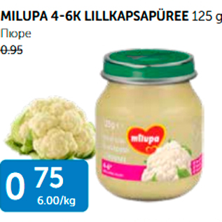 Allahindlus - MILUPA 4-6K LILLKAPSAPÜREE 125 g