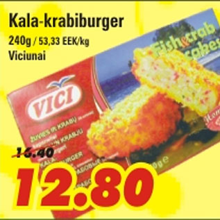 Allahindlus - Kala-krabiburger