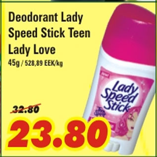 Allahindlus - Deodorant Lady Speed Stick