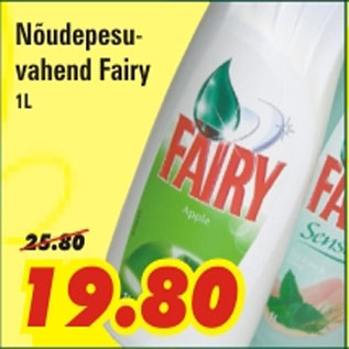 Allahindlus - Nõudepesu vahend Fairy