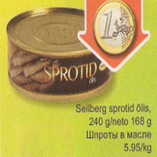 Allahindlus - Sellberg sprotid õlis
