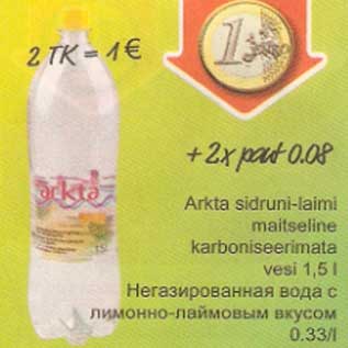 Скидка - Негазированная вода с лимонно-лаймовым вкусом