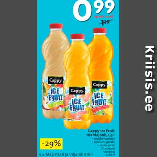 Allahindlus - Cappy Ice Fruit mahlajook, 1,5l