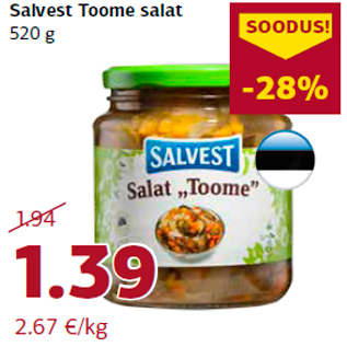 Скидка - Салат Toome Salvest 520 г