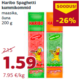 Allahindlus - Haribo Spaghetti kummikommid