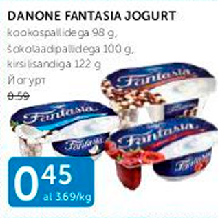 Allahindlus - DANONE FANTASIA JOGURT