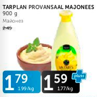 Allahindlus - TARPLAN PROVANSAAL MAJONEES 900 G