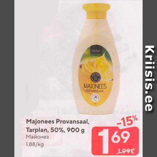 Allahindlus - Majonees Provansaal, Tarplan, 50%, 900 g