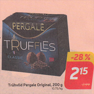 Скидка - Трюфели Pergale Original, 200 г